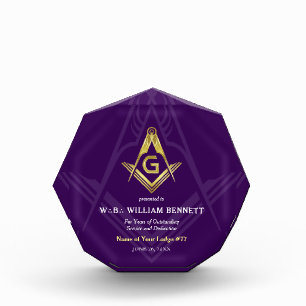 Grand Lodge Masonic Awards Freimaurer 3 Punkte Fotoblock