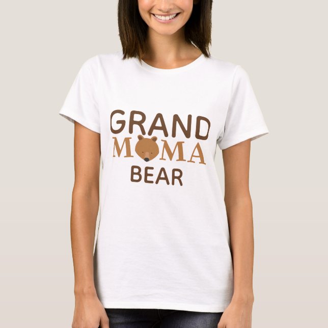 Grand Mama Bear Großmutter T-Shirt (Vorderseite)