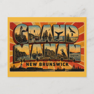 Grand Manan Island New Brunswick Insel Escape Postkarte