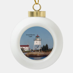 Grand Marais Light-Ornament Keramik Kugel-Ornament