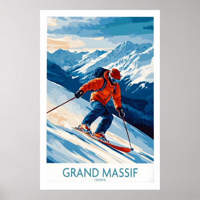 Grand Massif Poster Frankreich 1 (Vorne)