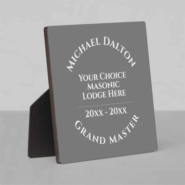 Grand Master Masonic Fotoplatte (Von Creator hochgeladen)