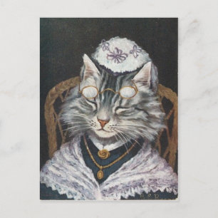 Grand-Mère-Chat Postkarte