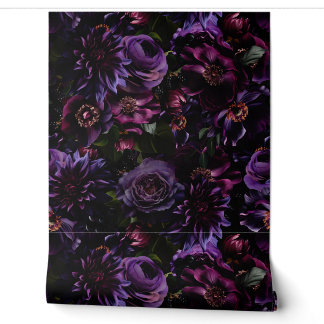 Grand Millennium Black Opulent Lila Mauve Garden Tapete