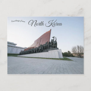 Grand Monument Mansu Hill Pjöngjang Nordkorea Postkarte
