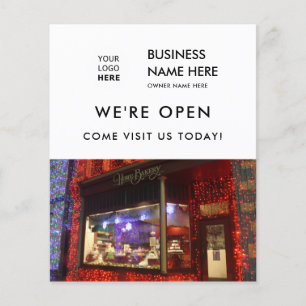 Grand Opening Bakery Shop Benutzerdefiniertes Foto Flyer