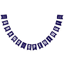 Grand Opening Dark Blue and White Your Logo Here