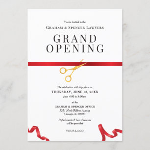 Grand Opening Einladung