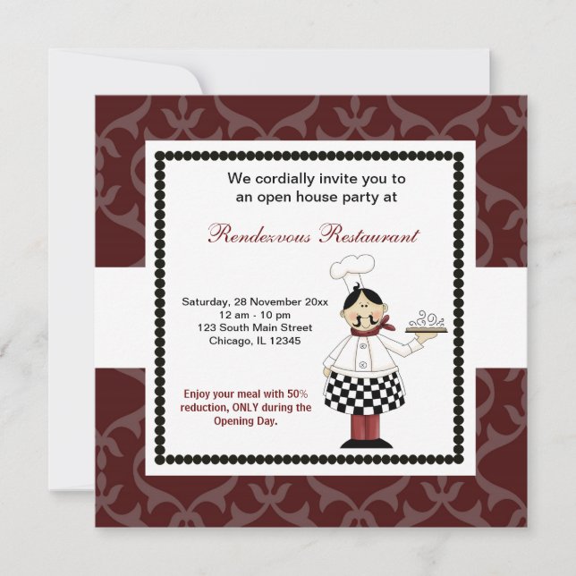 Grand Opening Einladung (Vorderseite)