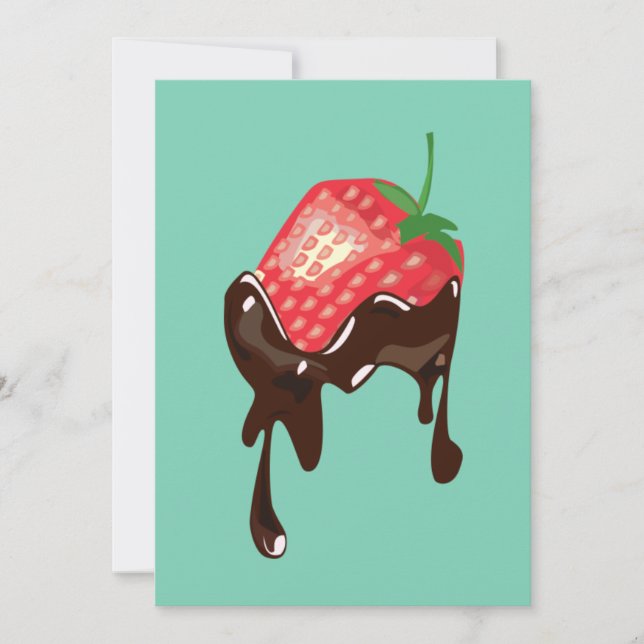 Grand Opening - Erdbeere Einladung (Vorderseite)