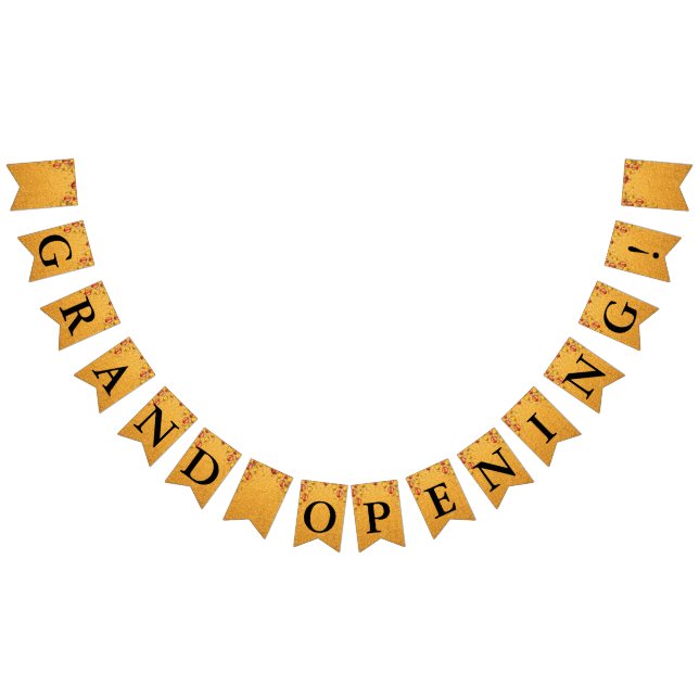 Grand Opening Imitate Gold Glitzer Gold Balloons Wimpelkette (Alle)