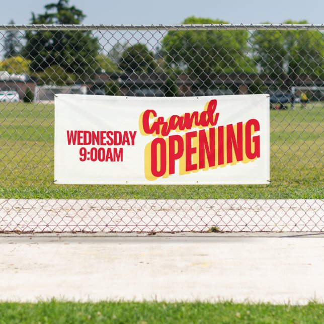 Grand Opening Outside Banner (Insitu)