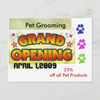 Grand Opening Postkarte