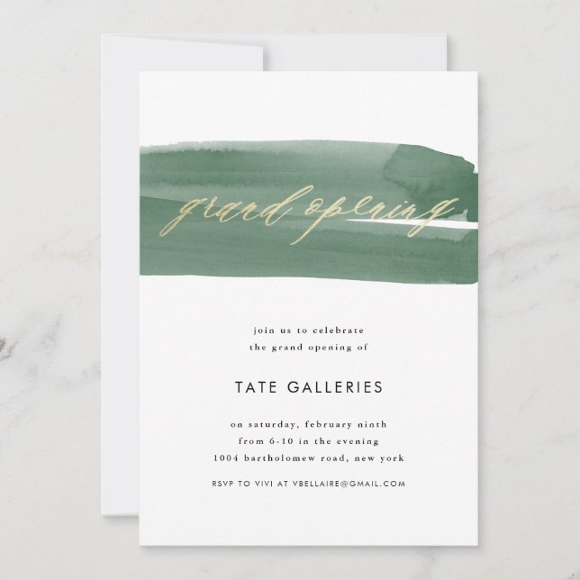 Grand Opening Ribbon Einladung (Vorderseite)