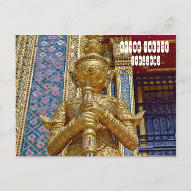 Grand Palace Statues Postkarte (Vorderseite)