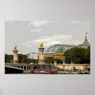 Grand Palais in Paris, Frankreich - ein Kunstposte Poster