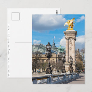 Grand Palais und Pont Alexandre III - Paris Postkarte