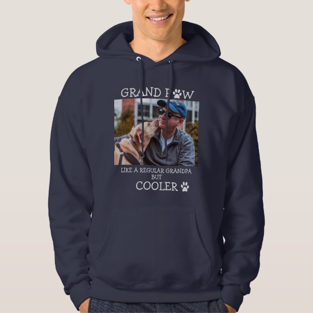 Grand Paw Regular Opa aber Cooleres Custom Foto Hoodie (Vorderseite)