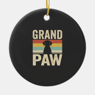 Grand Paw Vintage Hund Retro Keramik Ornament