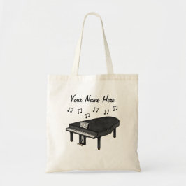 Grand Piano Custom Tote Bag Pianist Musikergeschen Tragetasche