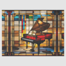 Grand Piano Imitats Festes Glas für Decoupage Craf