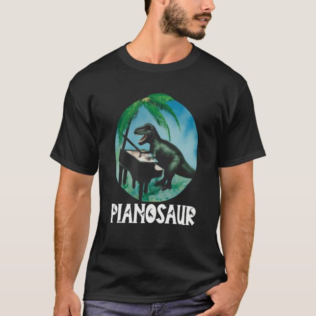Grand Piano Kids Pianist Dinosaur Music Piano  1 T-Shirt (Vorderseite)