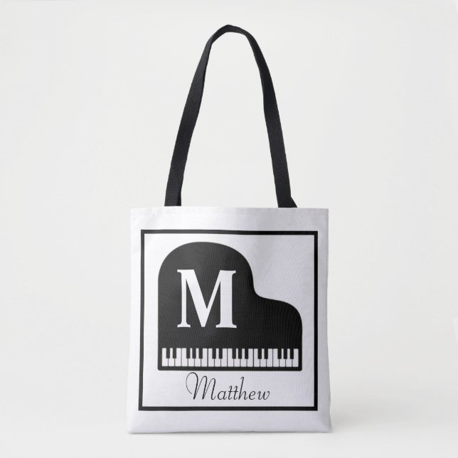 Grand Piano Monogram Pianist personalize (Vorderseite)