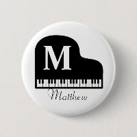 Grand Piano Monogram Pianist personalize
