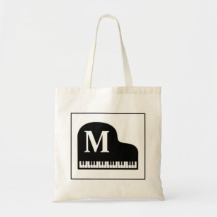 Grand Piano Monogram Pianist personalize Tragetasche