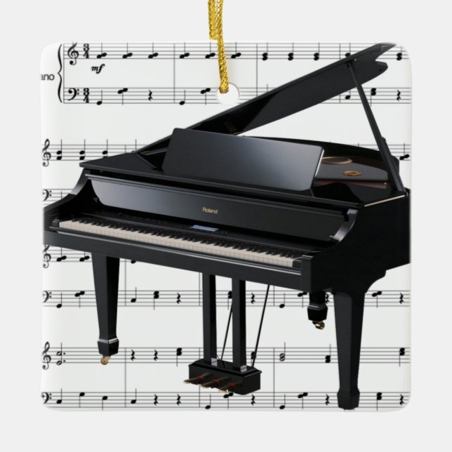 Grand Piano Ornament (Vorderseite)