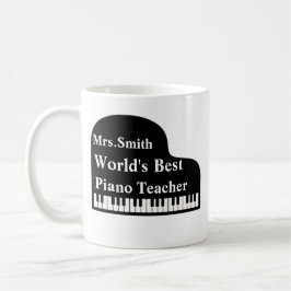 Grand Piano Personalize Weltes Best Piano Teacher Kaffeetasse