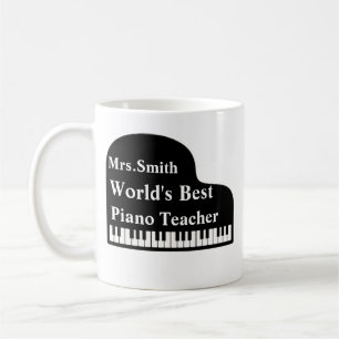 Grand Piano Personalize Weltes Best Piano Teacher Kaffeetasse
