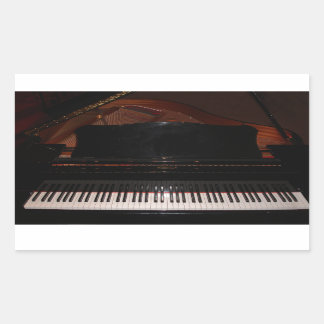 Grand Piano Rechteckiger Aufkleber