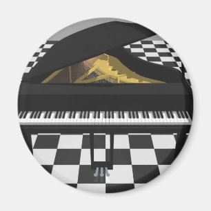 Grand Piano & Tile Floor: 3D-Modell: Magnet