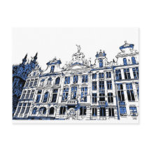 Grand Place, Brüssel, Belgien - Postkarte