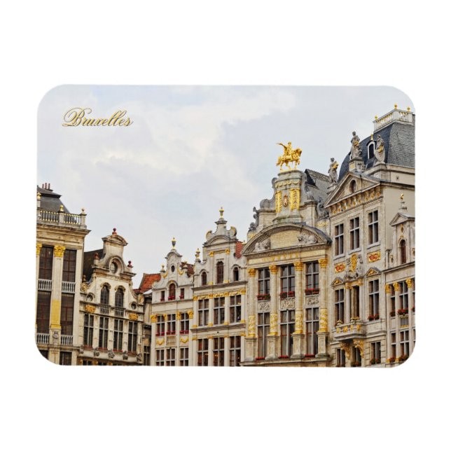 Grand Place in Brüssel Magnet (Horizontal)
