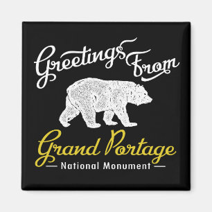 Grand Portage National Monument Bear Magnet