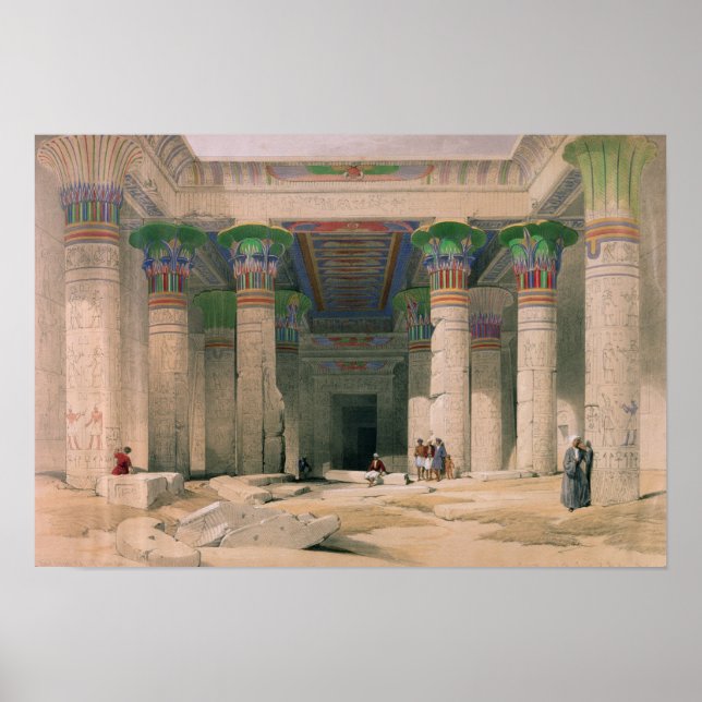 Grand Portico des Philae-Tempels, Nubia Poster (Vorne)