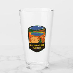 Grand Prisma Spring Yellowstone Nationalpark Glas