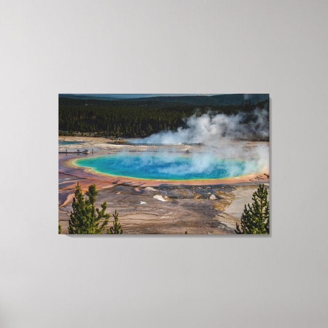 Grand Prisma Spring Yellowstone Nationalpark Leinwanddruck (Vorderseite)