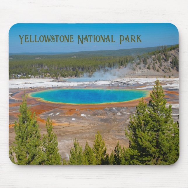 Grand Prisma Spring Yellowstone Nationalpark Mousepad (Vorne)