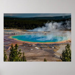 Grand Prisma Spring Yellowstone Nationalpark Poster