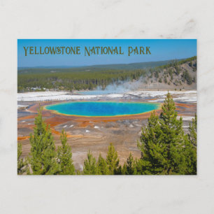 Grand Prisma Spring Yellowstone Nationalpark Postkarte