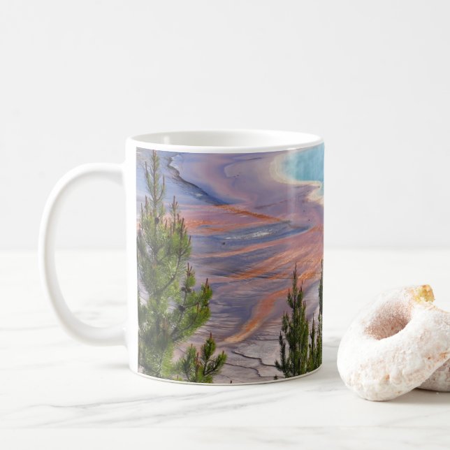 Grand Prismatic Overlook Kaffeetasse (Mit Donut)