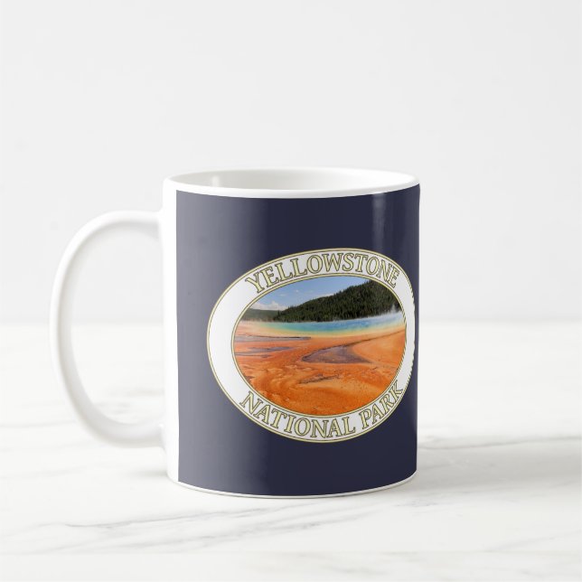 Grand Prismatic Spring auf dem Yellowstone Nationa Kaffeetasse (Links)
