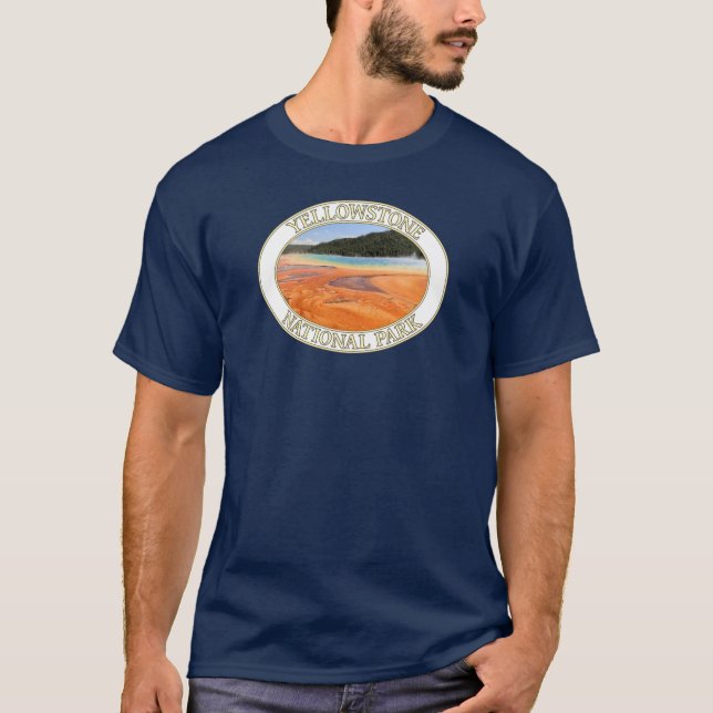 Grand Prismatic Spring auf dem Yellowstone Nationa T-Shirt (Vorderseite)