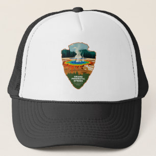 Grand Prismatic Spring Yellowstone Pfeilspitze Truckerkappe