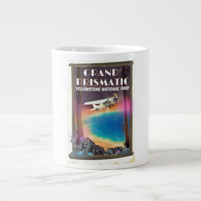 Grand Prismatic, Yellowstone Nationalpark, USA Jumbo-Tasse (Vorderseite)