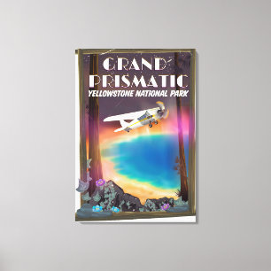 Grand Prismatic, Yellowstone Nationalpark, USA Leinwanddruck