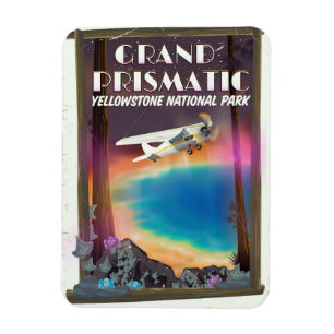 Grand Prismatic, Yellowstone Nationalpark, USA Magnet